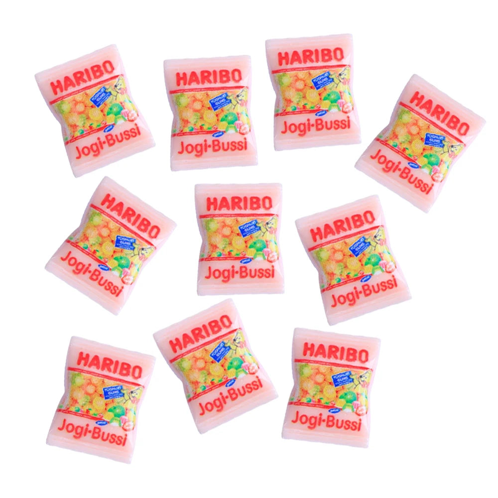 10pcs Resin Mini Candy 3d Resin Flat Cabochons Scrapbook Kawaii Diy Jewelry Craft Decoration Embellishments Hairpin Accessories