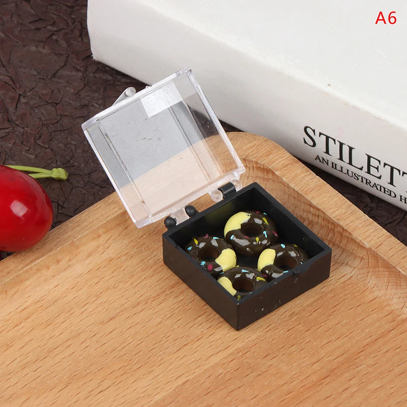 Mini Donut Rabbit Pig Cake Sweet Slow Rising Squishy Miniature Artificial Fake Ornaments