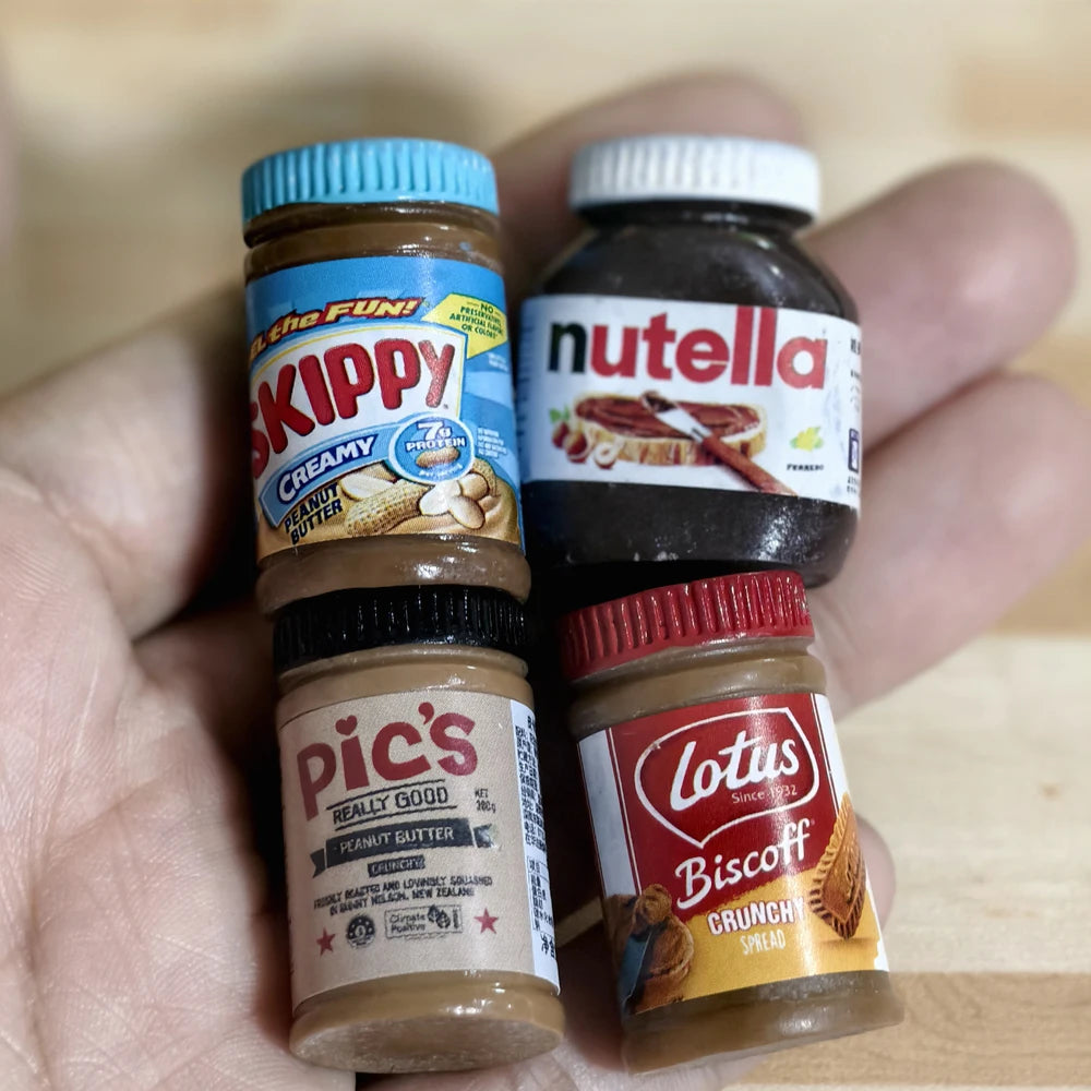 10PCS 1/6 Scale Miniature Dollhouse Cute Sauce Jam/ Cookies /Snacks Daily Necessities Model Toys for OB11 BJD Doll Accessories