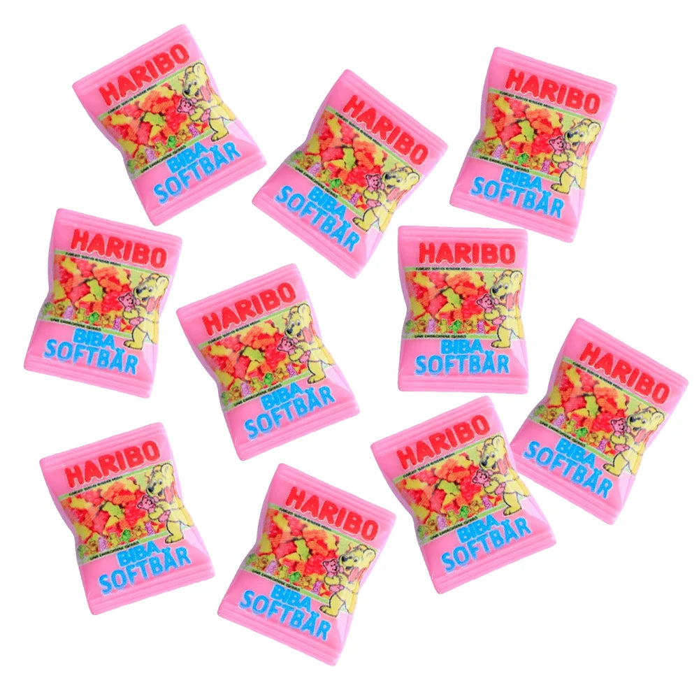 10pcs Resin Mini Candy 3d Resin Flat Cabochons Scrapbook Kawaii Diy Jewelry Craft Decoration Embellishments Hairpin Accessories