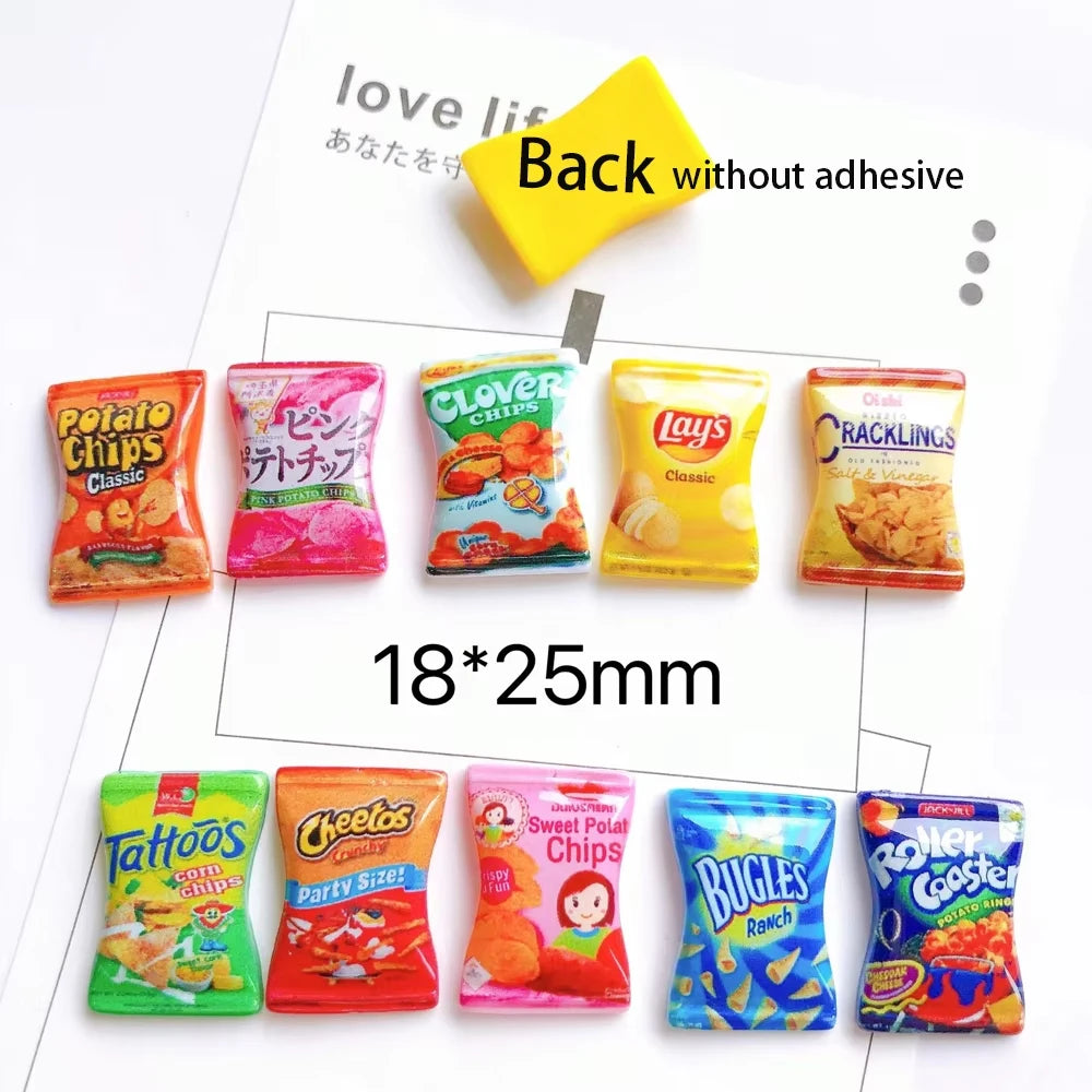 10pcs Resin Mini Candy 3d Resin Flat Cabochons Scrapbook Kawaii Diy Jewelry Craft Decoration Embellishments Hairpin Accessories