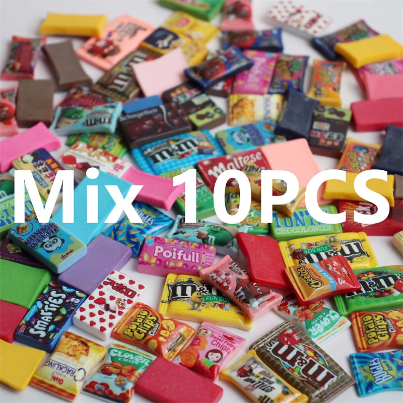 1/6 Miniature Dollhouse Snack Mini Chocolate Bean Model Food for BJD Doll Kitchen Accessories Toys for Girl