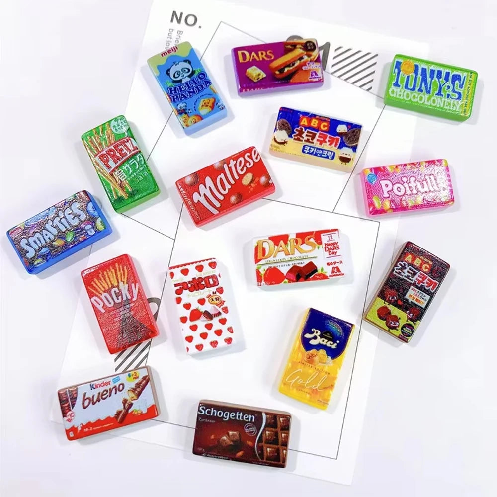 10pcs Resin Mini Candy 3d Resin Flat Cabochons Scrapbook Kawaii Diy Jewelry Craft Decoration Embellishments Hairpin Accessories