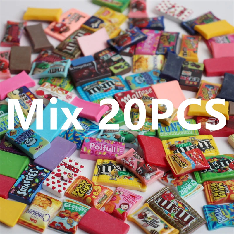 1/6 Miniature Dollhouse Snack Mini Chocolate Bean Model Food for BJD Doll Kitchen Accessories Toys for Girl