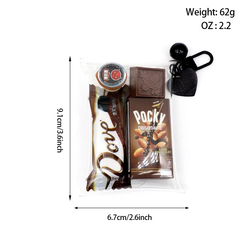 Japanese DIY Twisted Egg Bag Keychain | Mini Food and Play Bag Pendant | Rainbow Colored Homemade Twisted Egg Storage Bag Pendan