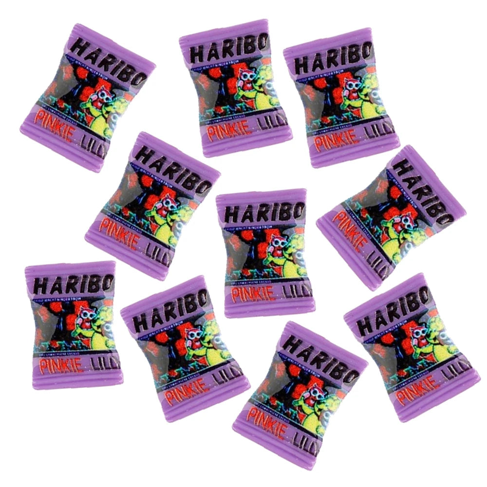 10pcs Resin Mini Candy 3d Resin Flat Cabochons Scrapbook Kawaii Diy Jewelry Craft Decoration Embellishments Hairpin Accessories