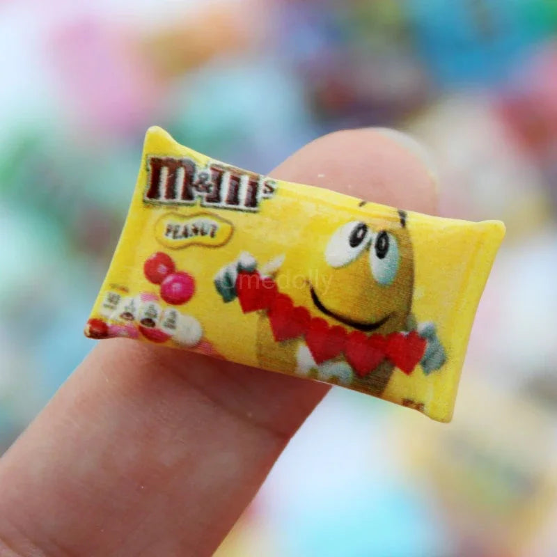 1/6 Miniature Dollhouse Snack Mini Chocolate Bean Model Food for BJD Doll Kitchen Accessories Toys for Girl